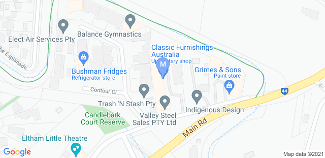 Map to Musubi dojo Eltham Martial Arts Academy